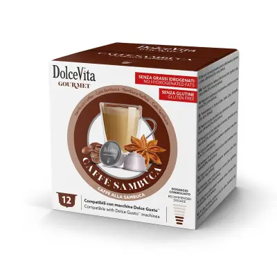 12 capsule Sambuca Coffee Dolce Vita Nescafé Dolce Gusto compatibili