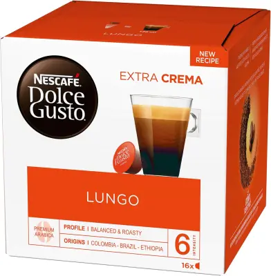 16 Capsule Originali Nescafè Dolce Gusto Lungo