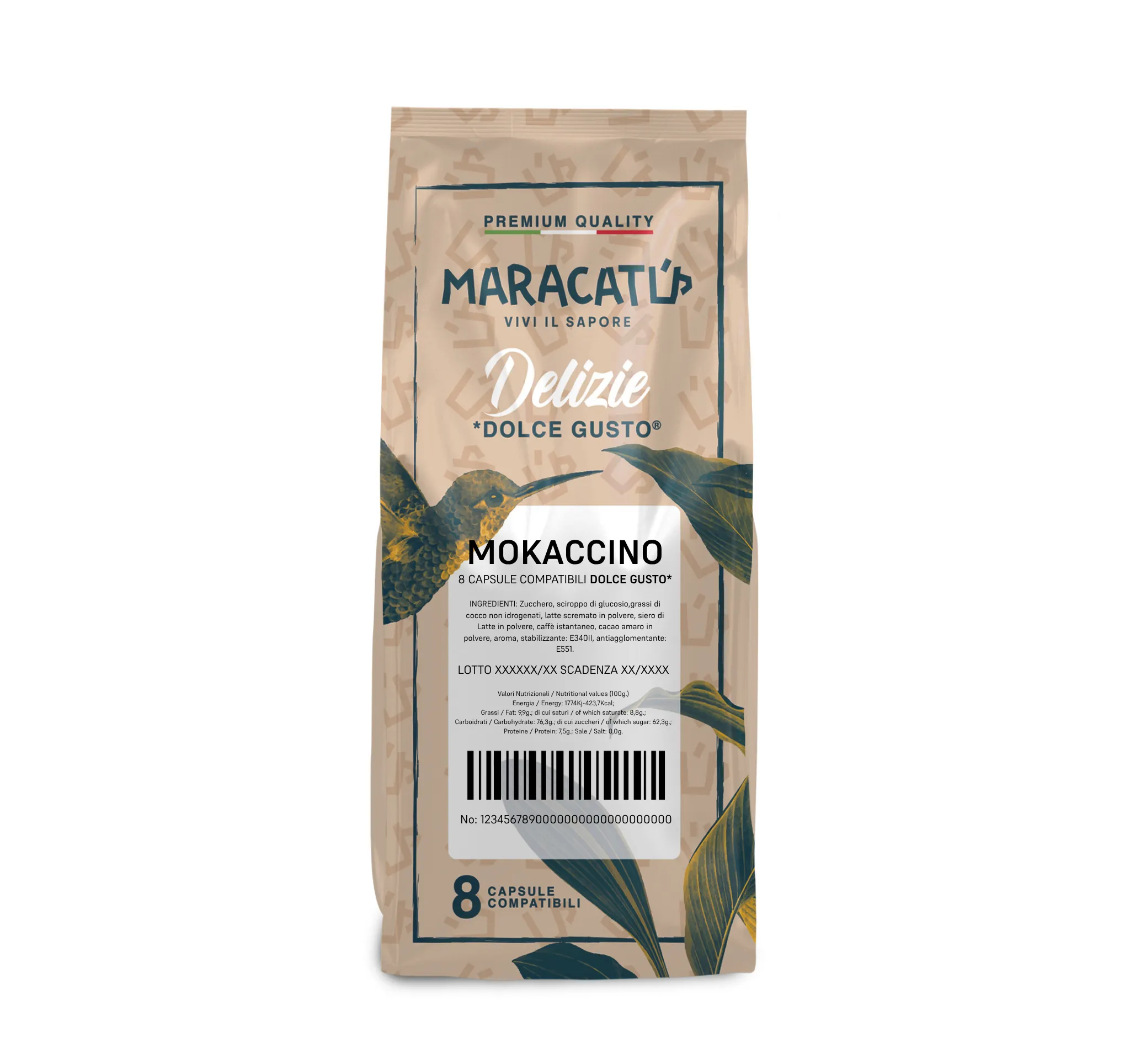 8 capsule Mokaccino Maracatú - compatibili Dolce Gusto