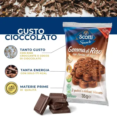 Riso Scotti Reis-Gemmen mit Schokolade 35g