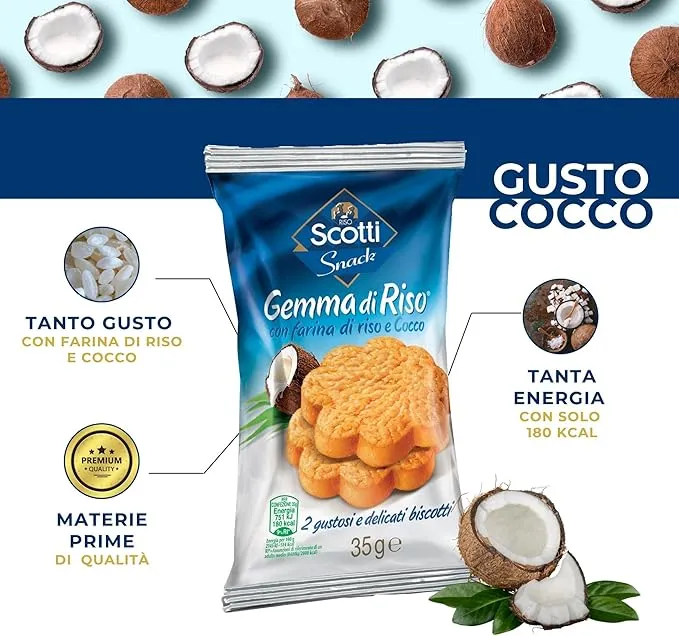 Riso Scotti Gemme di Riso al Cocco 35g