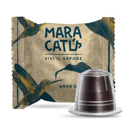 100 Capsule Caffè Maracatú Miscela Gran Crema - Compatibili Nespresso, intensità 9/10