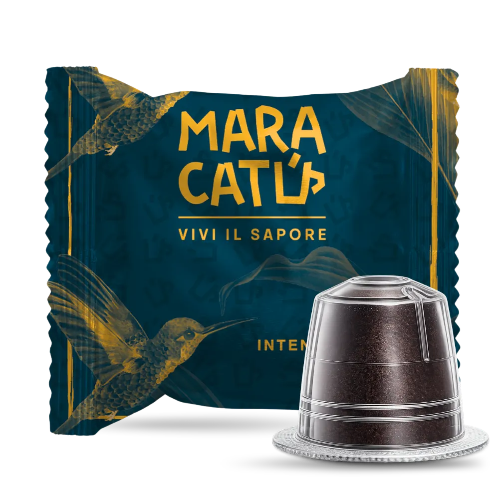 100 Capsule Caffè Maracatú Miscela Intenso - Compatibili Nespresso, Intensità 10/10