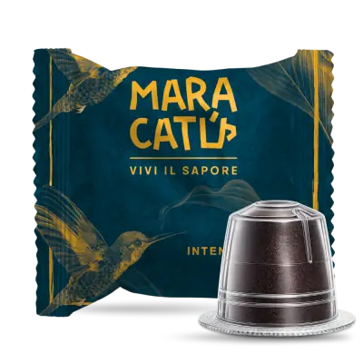100 Capsule Caffè Maracatú Miscela Intenso - Compatibili Nespresso, Intensità 10/10