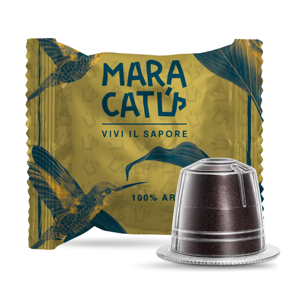 100 Capsule Caffè Maracatú Miscela Arabica 100% Per Nespresso, Intensità 7/10