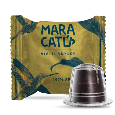 100 Capsule Caffè Maracatú Miscela Arabica 100% Per Nespresso, Intensità 7/10