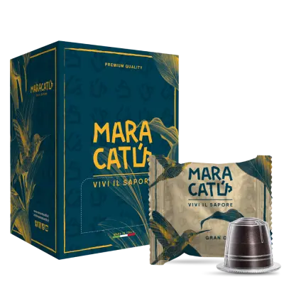50 Capsule Caffè Maracatú Miscela Gran Crema - Compatibili Nespresso, intensità 9/10
