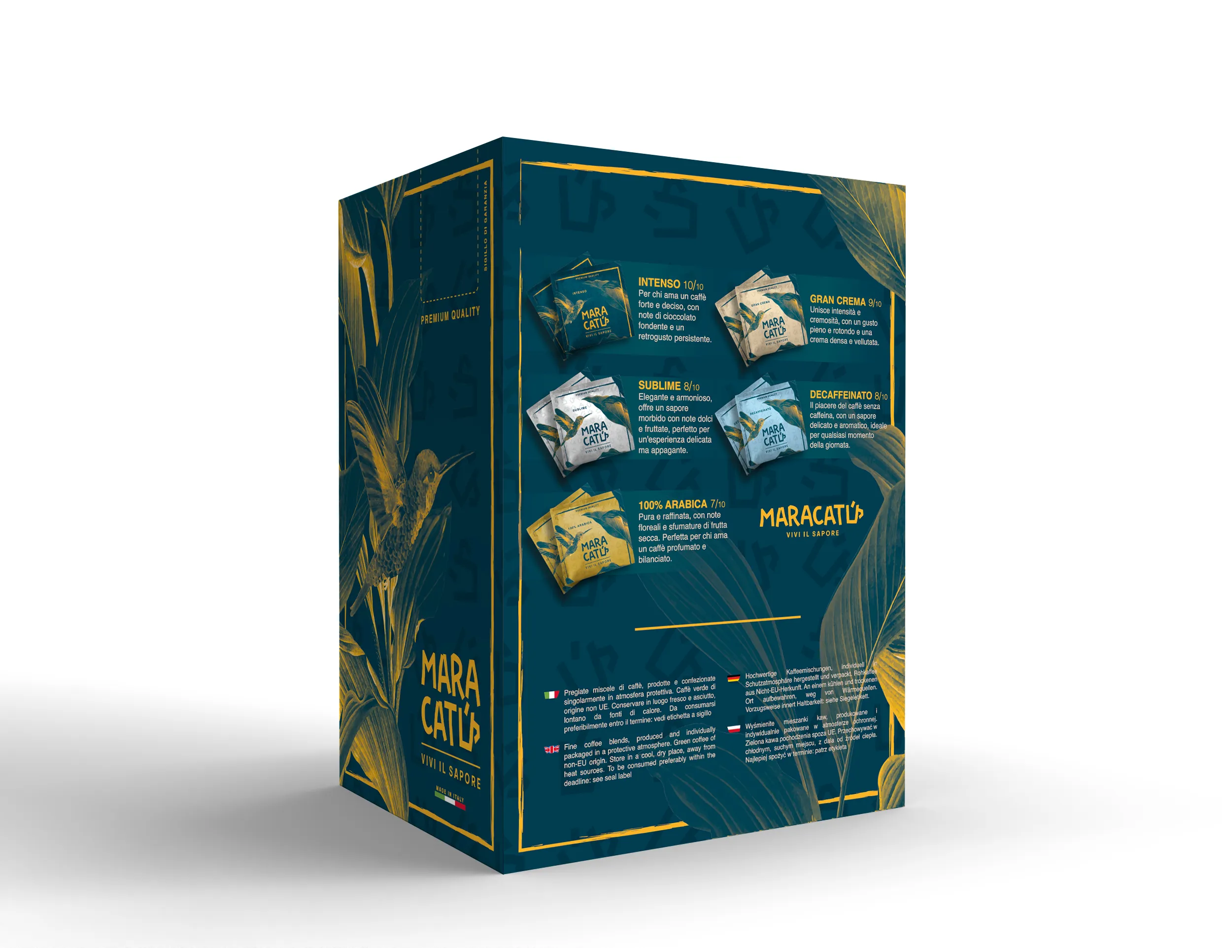 50 Capsule Caffè Maracatú Miscela Gran Crema - Compatibili Nespresso, intensità 9/10