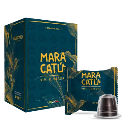 50 Capsule Caffè Maracatú Miscela Intenso - Compatibili Nespresso, Intensità 10/10