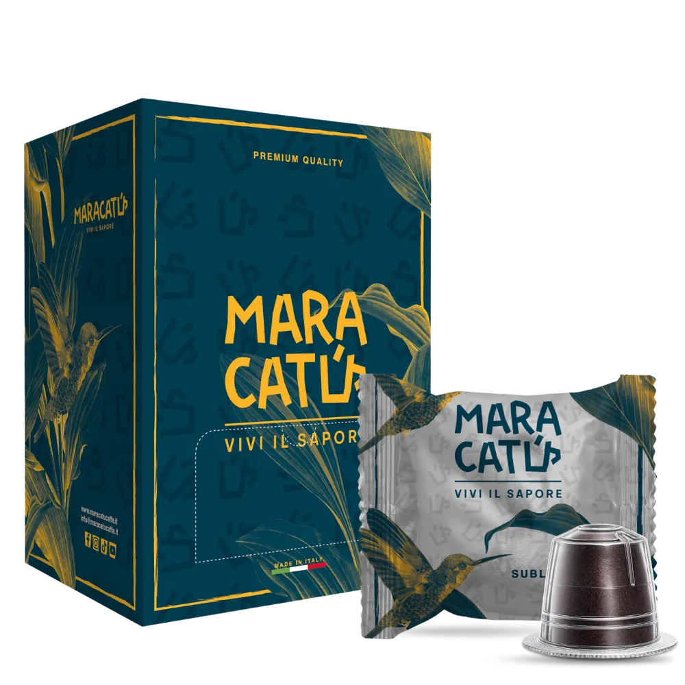 50 Capsule Caffè Maracatú Miscela Sublime - Compatibili Nespresso, intensità 8/10