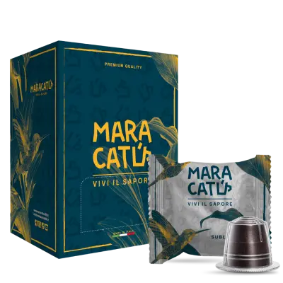 50 Capsule Caffè Maracatú Miscela Sublime - Compatibili Nespresso, intensità 8/10