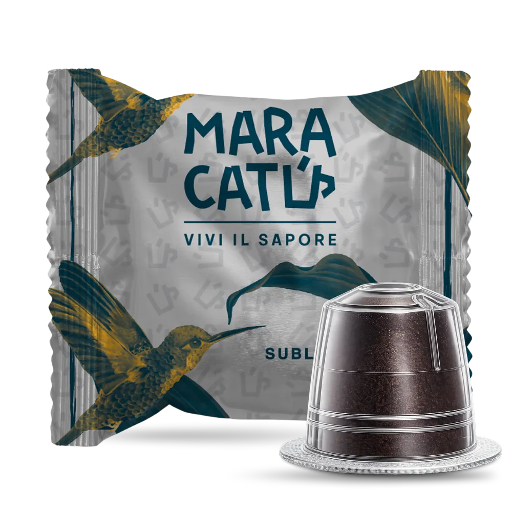 100 Capsule Caffè Maracatú Miscela Sublime - Compatibili Nespresso, intensità 8/10