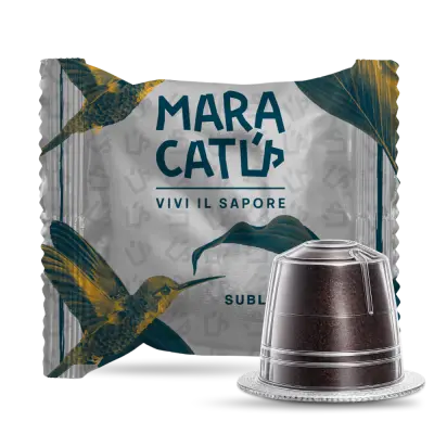 100 Capsule Caffè Maracatú Miscela Sublime - Compatibili Nespresso, intensità 8/10