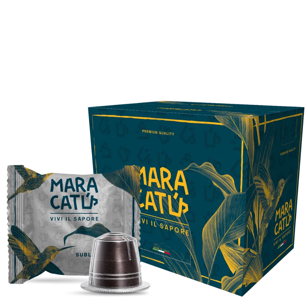 100 Capsule Caffè Maracatú Miscela Sublime - Compatibili Nespresso, intensità 8/10