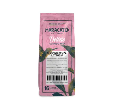 16 Maracatú Ginseng Laktosefrei A Modo Mio Kapseln – Ginseng-Getränk, Lavazza