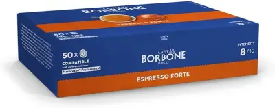 50 Capsule Borbone Nespresso Professional Miscela Forte – Caffè Espresso Intensità Decisa