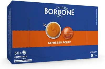 50 Capsule Borbone Nespresso Professional Miscela Forte – Caffè Espresso Intensità Decisa