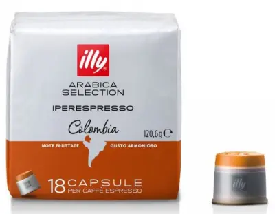 18 Capsule Illy Iperespresso Colombia – Caffè 100% Arabica con Note di Agrumi e Frutta Rossa