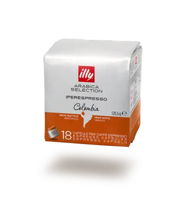 18 Capsule Illy Iperespresso Colombia – Caffè 100% Arabica con Note di Agrumi e Frutta Rossa