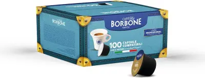 100 Capsule Borbone Sistema Blue Miscela Oro – Caffè Espresso Equilibrato e Aromatico