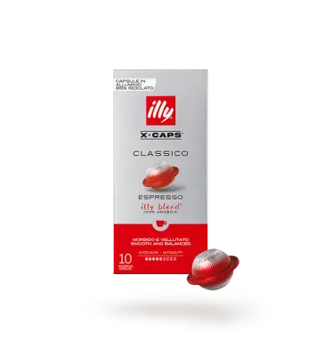 10 kapsułek Illy X▪CAPS Classico – Kawa Espresso 100% Arabica o Łagodnym i Zrównoważonym Smaku