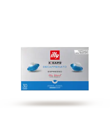 30 Capsule Illy X▪CAPS Decaffeinato – Caffè Espresso 100% Arabica dal Gusto Morbido e Aromatico