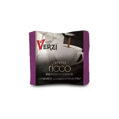 100 kapsułek VERZÌ Aroma Ricco Kompatybilnych z Lavazza A Modo Mio
