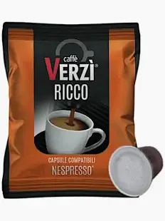 100 VERZÌ Aroma Ricco Capsules Compatible with Nespresso
