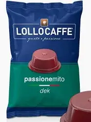 Lollo Caffè Passione Mio Miscela Dek compatibile Lavazza a Modo Mio 100 capsule