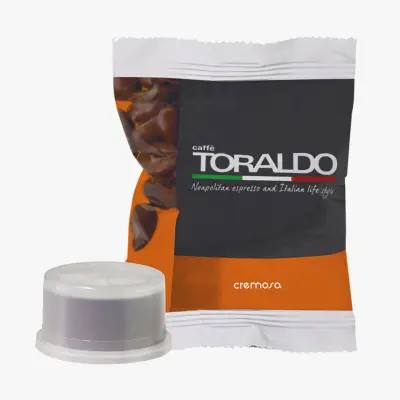 100 CAFFÈ TORALDO Cremosa Kapseln Kompatibel mit Espresso Point