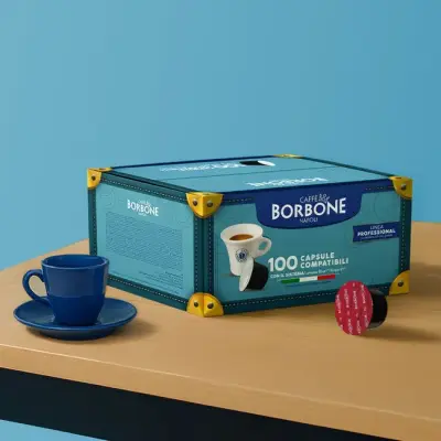 100 Borbone Kapseln für das Blue System Mischung Red