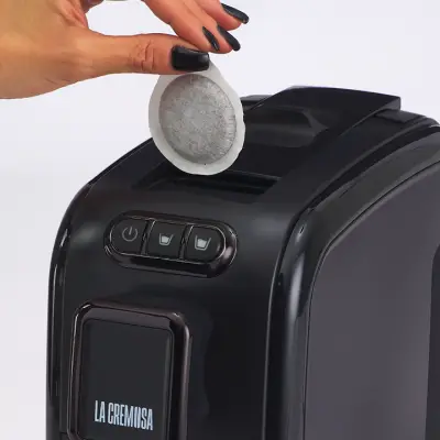 Toraldo La Cremosa Kaffeemaschine Schwarz